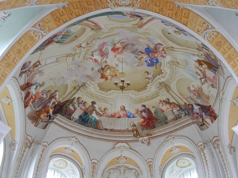 11 Deckenfresko von Martin Koller - das letzte Abendmahl